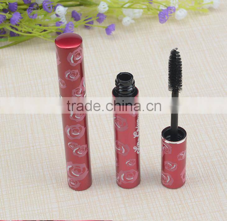 High quality empty hot coffe brands shiny double black coffe tube mascara