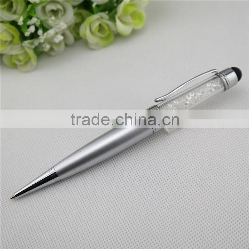TCR-08 crystal pen with USB , fat Promotional Stylus pen