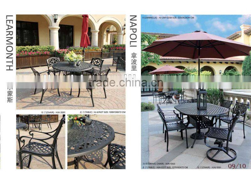 Cast alumnium furniture/cast aluminum outdoor furniture
