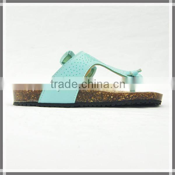 Best selling designer fashion casual girl slippers with bow