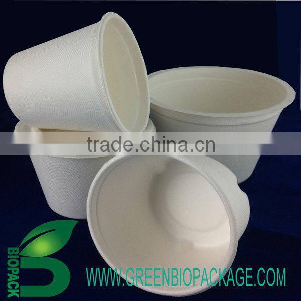 Biodegradable eco-friendly bowl with cover