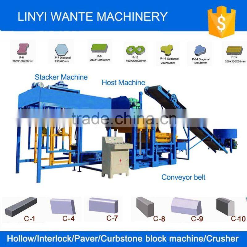 QT4-25 low investment auto fly ash brick making machine hollow block machine for sale
