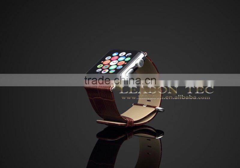 Genuine Leather Watch Band Strap for Apple Watch Band with adapter