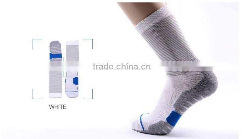 custom digital sublimation print white basketball socks