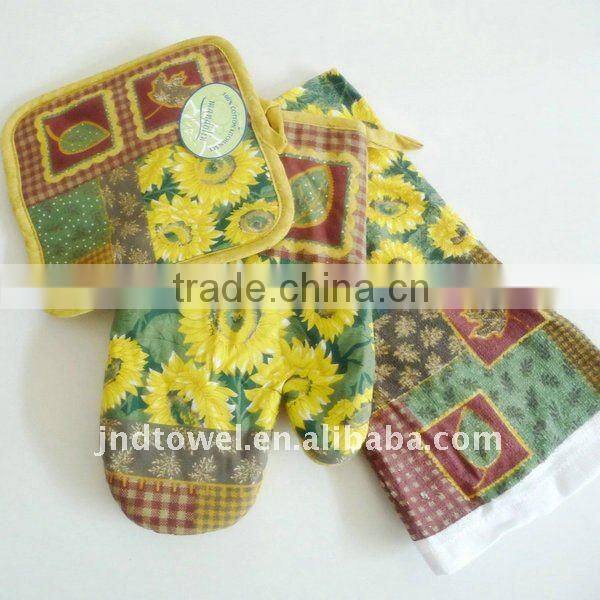 100% cotton waffle kitchen towel set