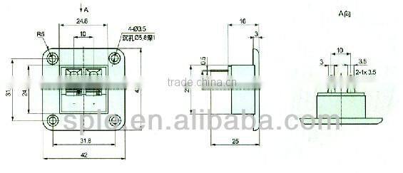 WP wire speaker Terminal WP2-5