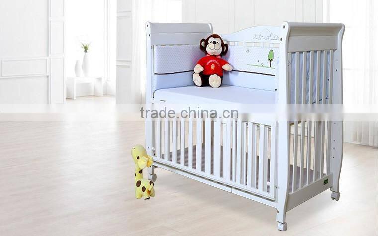 WBC-22B hot selling euro UK style multi-purposes baby cot dimensions, baby cot wheels