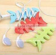 Silicone fish shape the headset bobbin winder