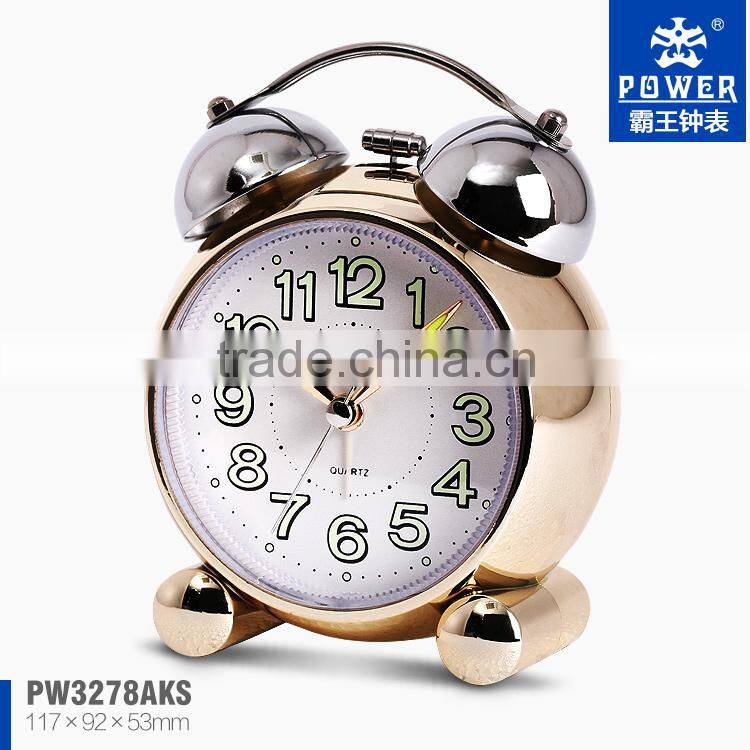 Cute alarm clock with plastic materials Environmental Friendly products Cheap price PW3278