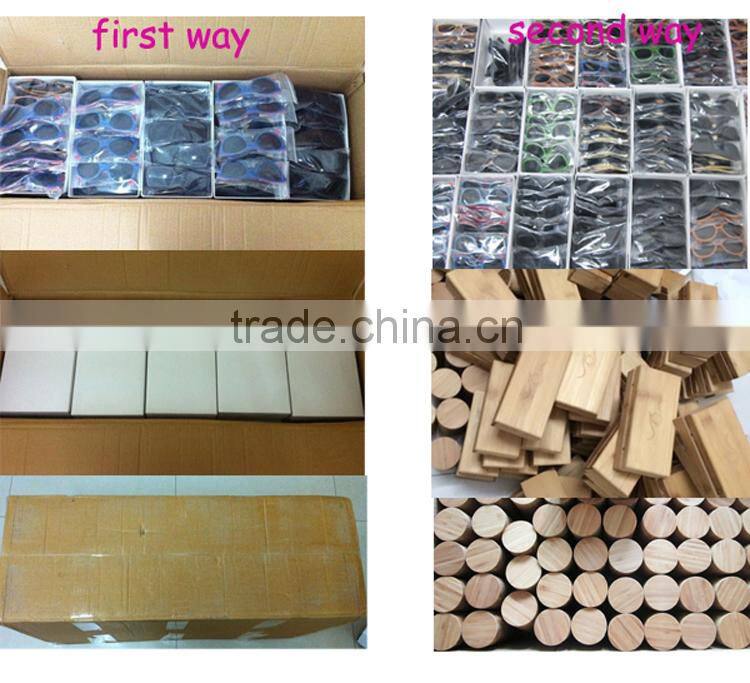 Plastic sunglasses wood arm sunglass bamboo eyeglasses