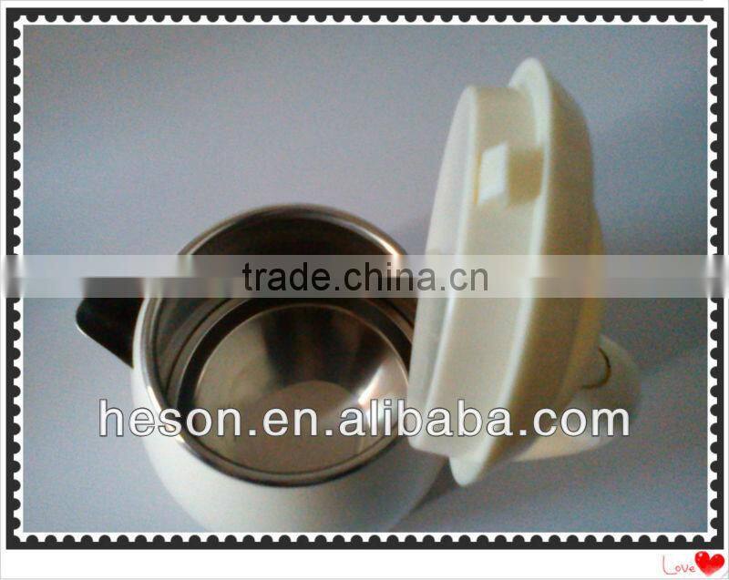 K12 Stainless steel inside + plastic body electric thermos/kettle