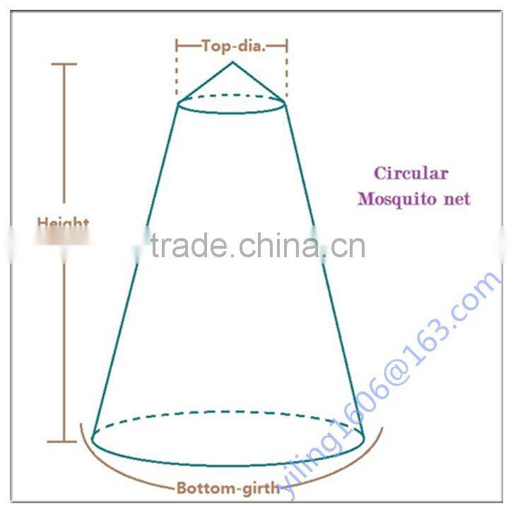 Twin Full Queen King size circular mosquito net