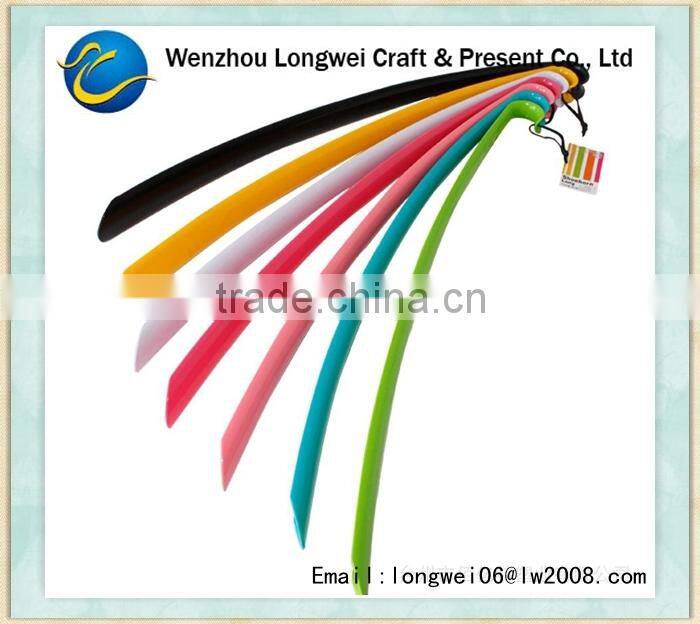 popular logo custom plastic shoe horn