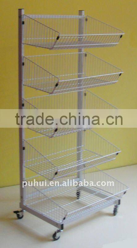mobile stackable storage basket