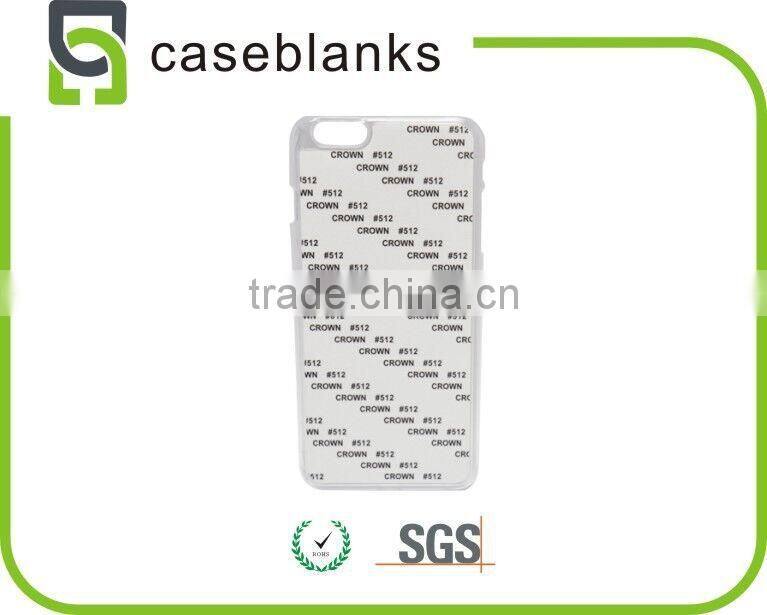 hot sale sublimation hard cover PC+aluminum safe phone case for iphone6