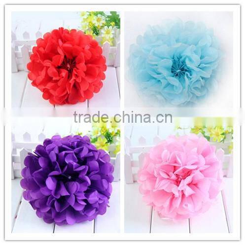 artificial tissue paper flower ball for your big day