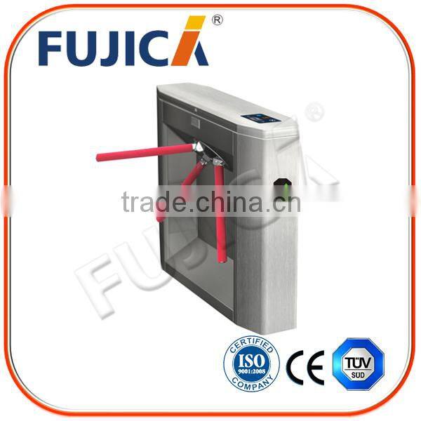 Approved Bridge Type Pedestrian Access Control Half Height Tripod Turnstile