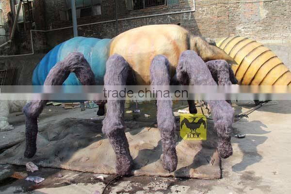 Spider fiberglass animal in outdoor exhibition