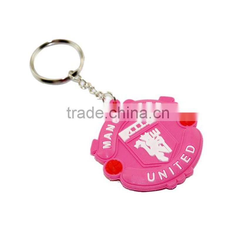 Making educational little story lovely soft pvc rubber tritium keychain