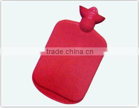 red rubber ribbed hot water bottle wholesale