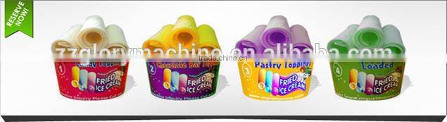 Double Flat Pan Fried Ice Cream Machine