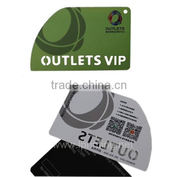 die cut business card