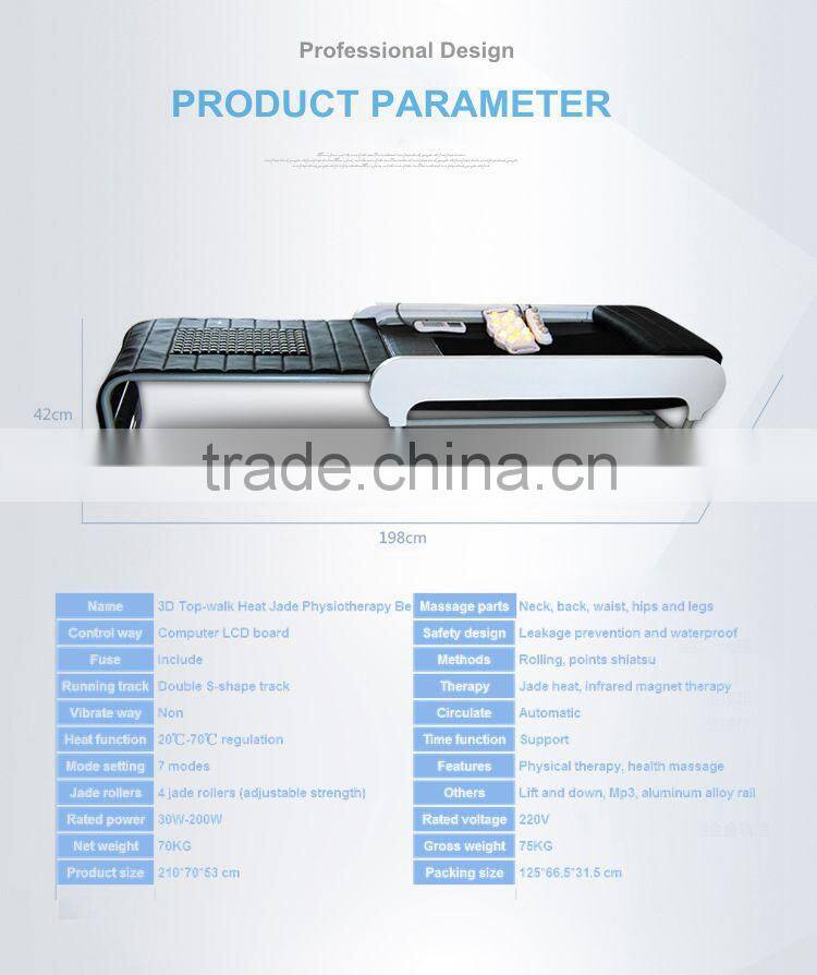 Auto working mode and manual working mode available lightweight portable massaging beds