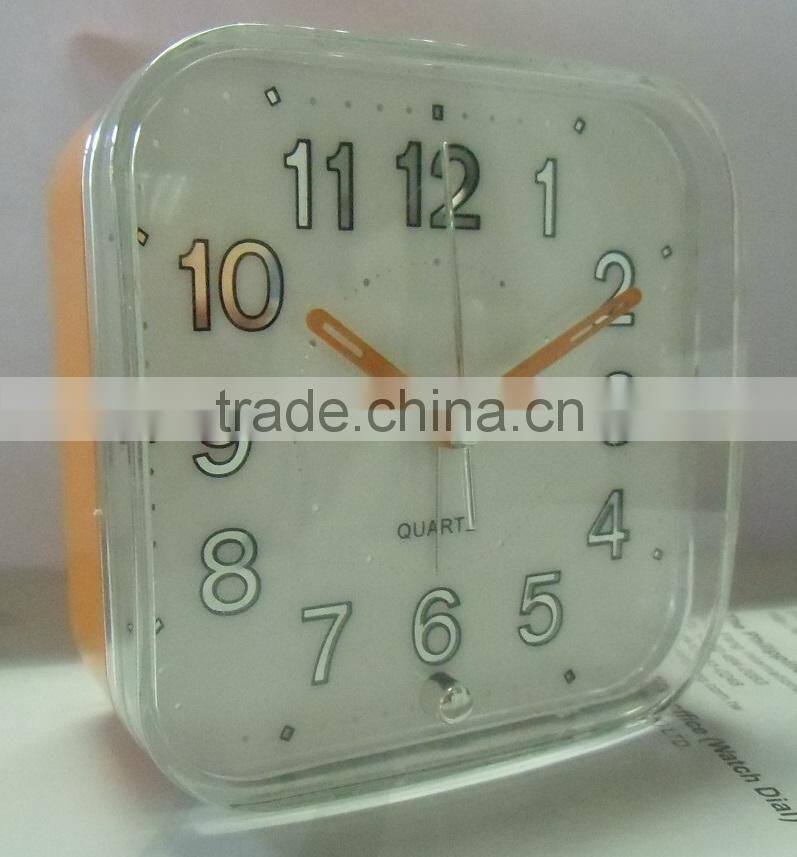 Simple modern design table sweep Clock Snooze Beep crescendo sound