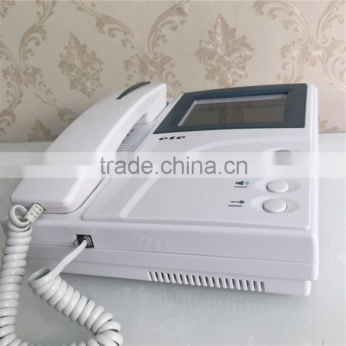ETE door phone intercom system 4"TFT LCD handset monitor color ETE apartment wired night vision ring doorbell video