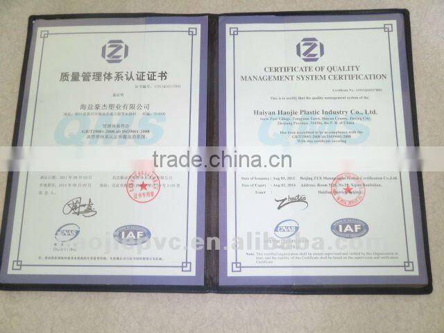 White clear plastic laminated wall panel