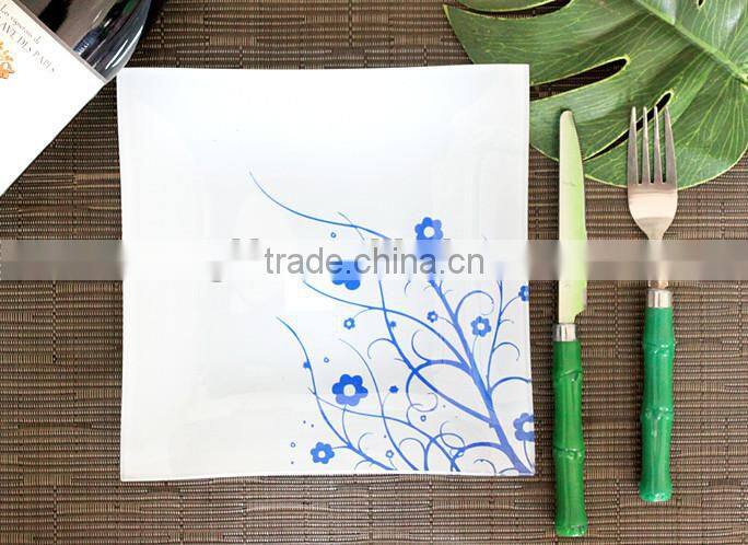2015 new decal printing square glass plate