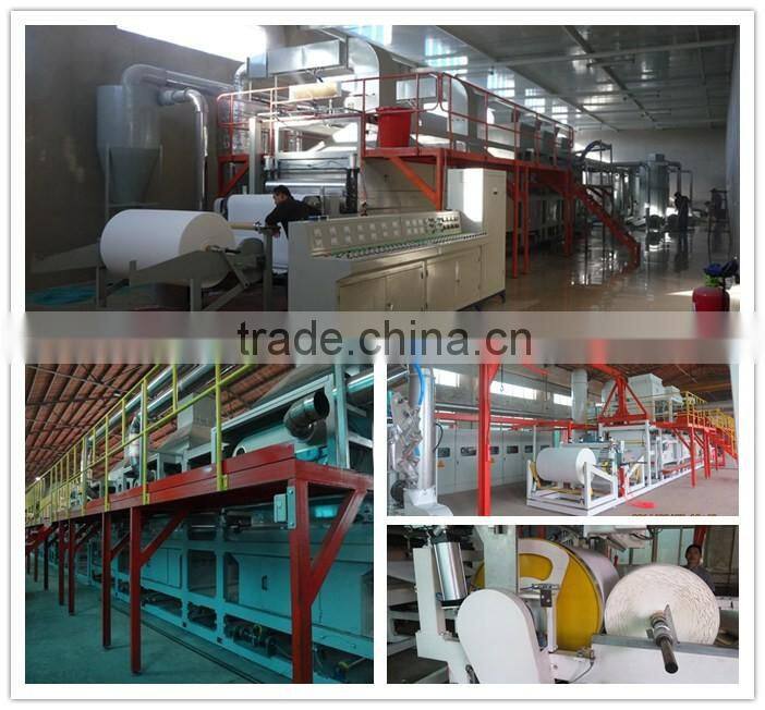 Airlaid bed pad production equipment for pets, Airlaid bed pad making machine for pets