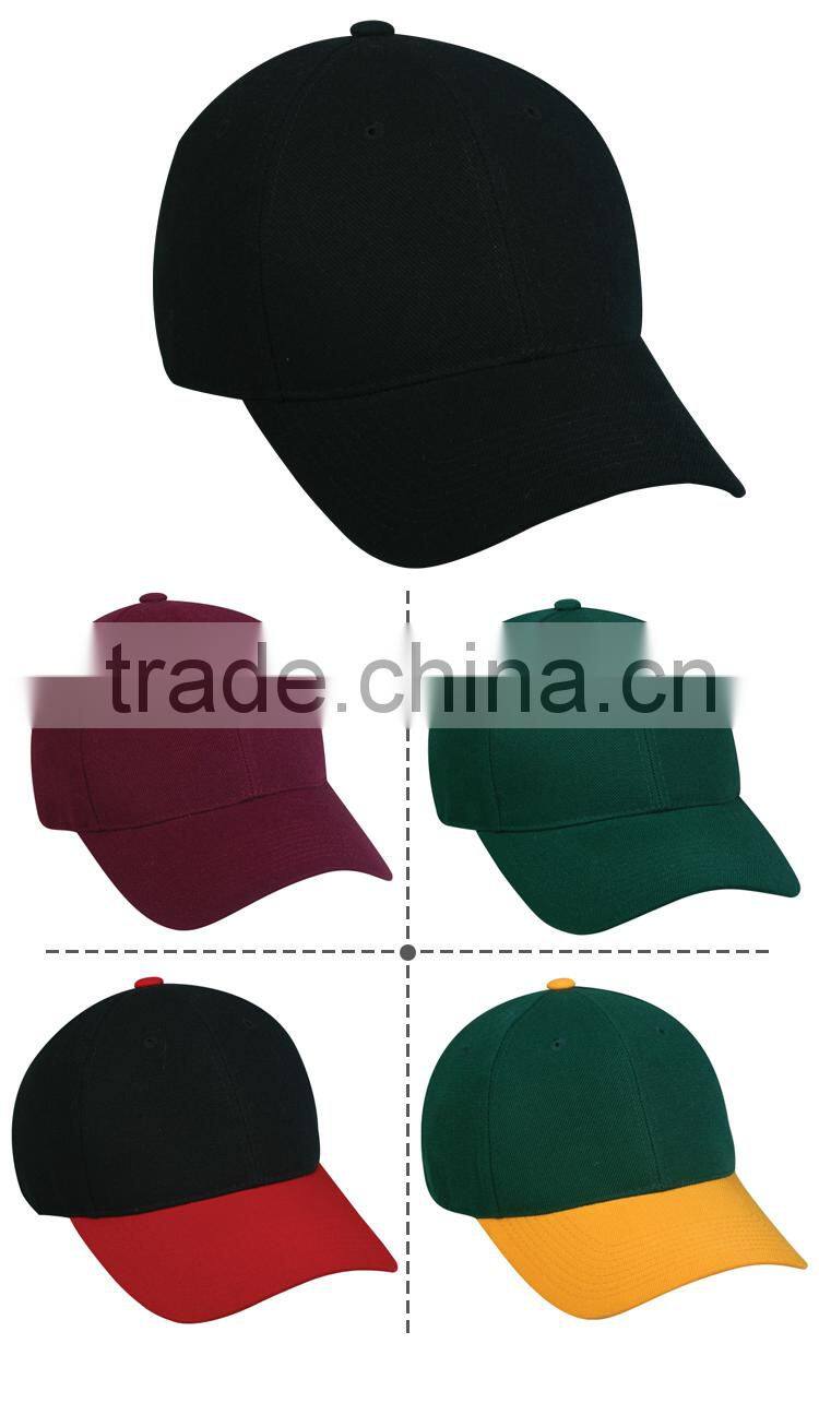 Wholesale good quality 6 panel baseball cap custom baseball cap
