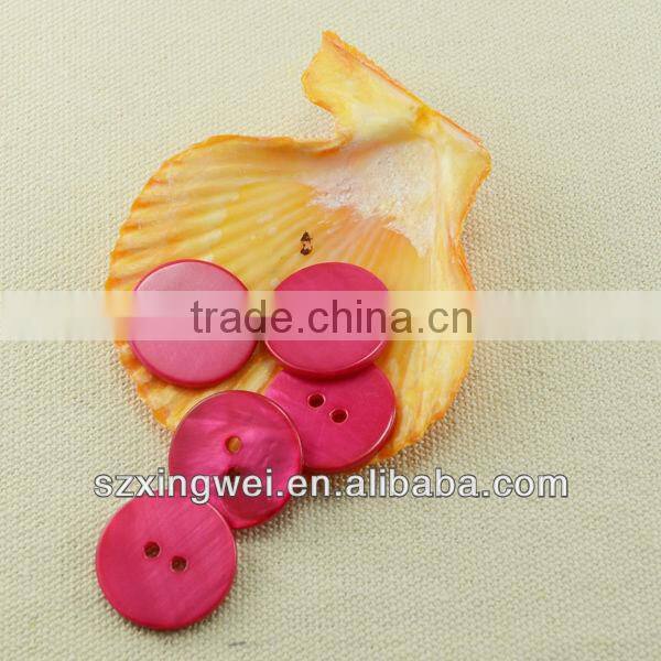 Customized engraved plastic and natural shell combination button