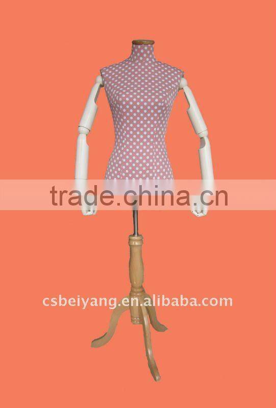 2016 wooden mannequin upper body female mankin BA-2