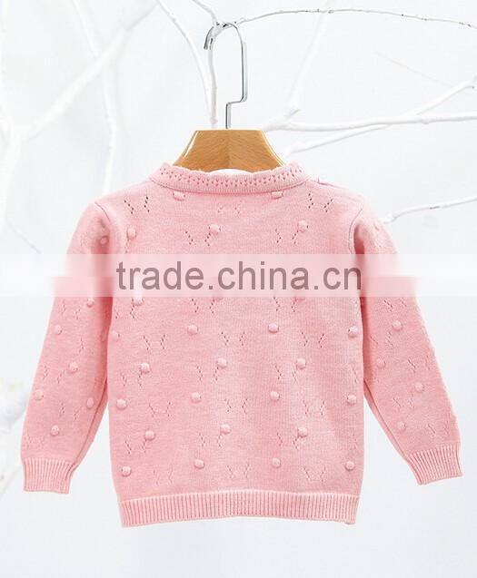 New design cardigan computer knitted sweater for big Girls