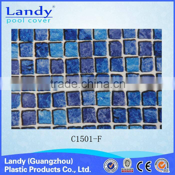 Simple pvc vinyl plastic plaid swimming pool liner