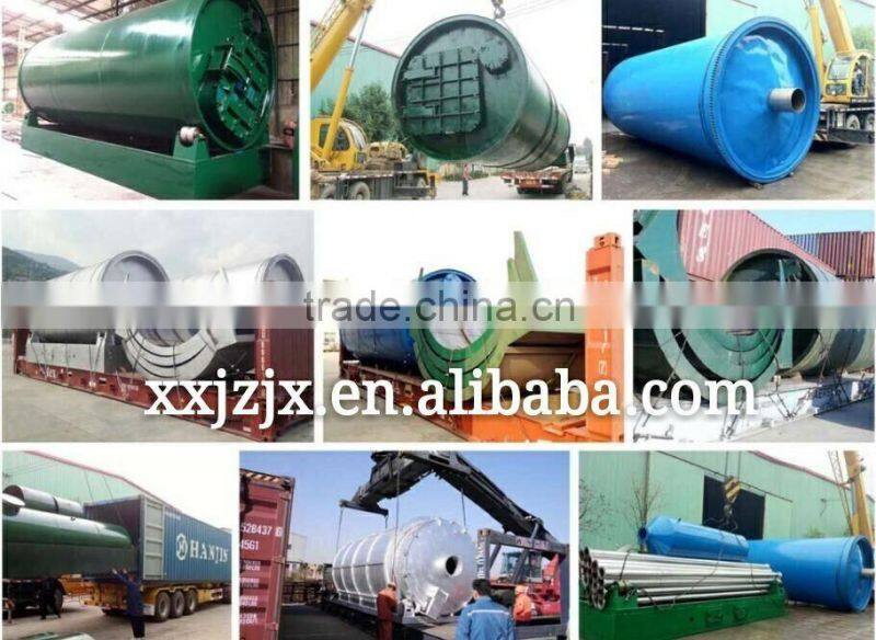 Environmental protection waste plastic/tyre pyrolysis plant/waste tyre recycling machine to oil