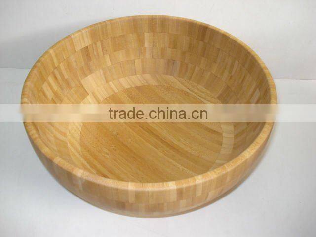 Wooden Bamboo Rice Fruit Salad Bowl with Special Shape Stylish Design Food Grade Passed and Custom Shape and Size and Color