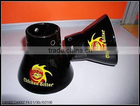 Ceramic Durable BBQ Roaster Manufacturer/Chicken Sitter