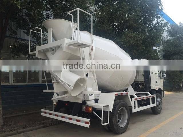 export! foton 3m3 cement transportation truck,high performance 3 cubic meters concrete mixer truck