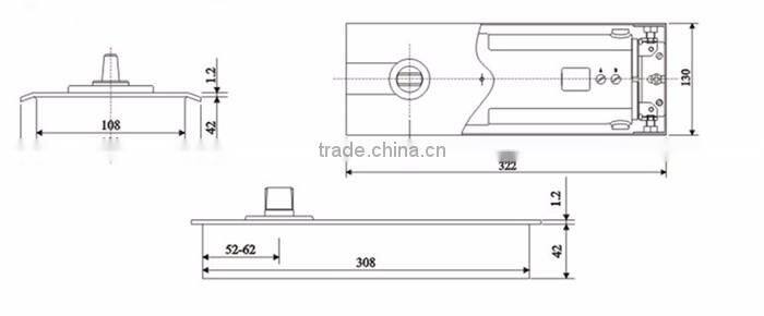 Hot Quality Hydraulic Double Action Heavy Duty Floor Spring Hinge
