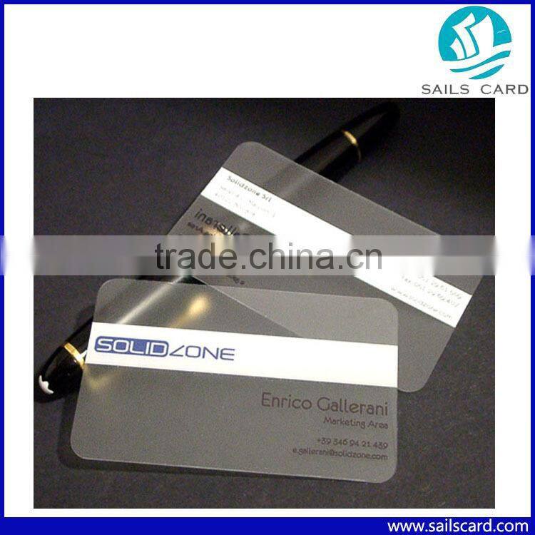 High quality 30mil Standard Plastic Clear Transparent PVC Cards