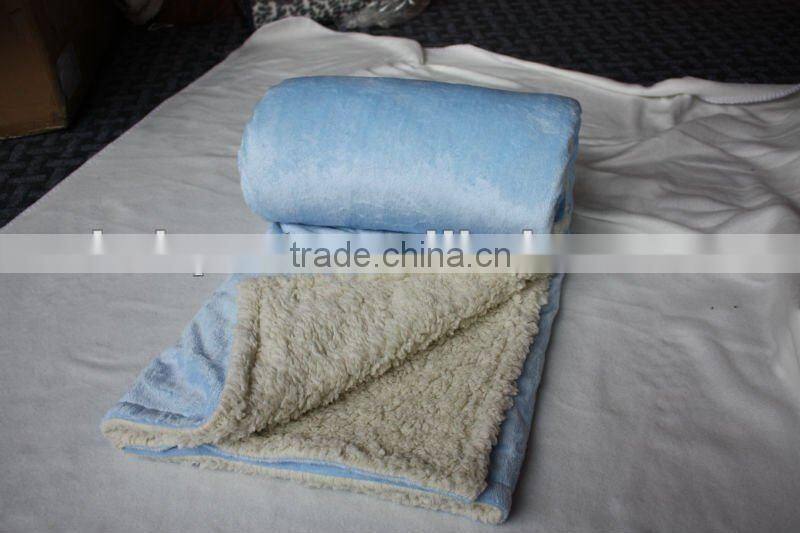 Printed color short velvet with sherpa/Short plush embossing