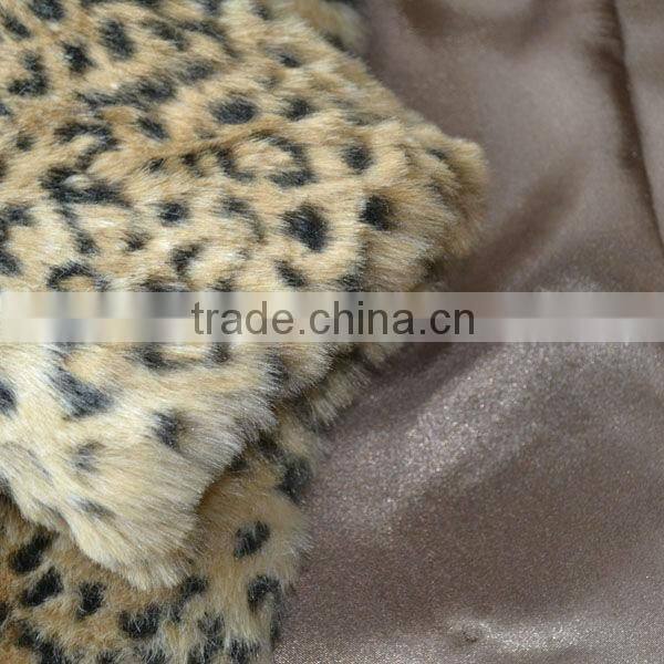 ladies lepoard printed long fake fur coats for winter, fashion fake fur coats