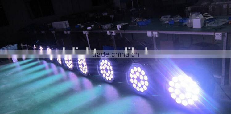 China Manufactory Wholesale Disco Stage Lighting Wedding Used 18*10w RGBW 4 IN 1 LED Par 64 Light