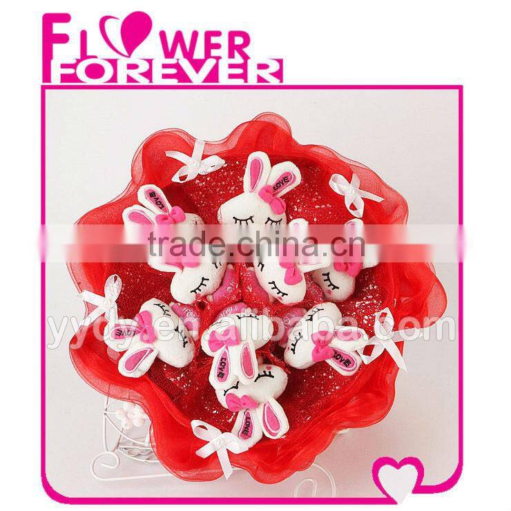 Plush Bunny Valentines Day Gifts Made in China