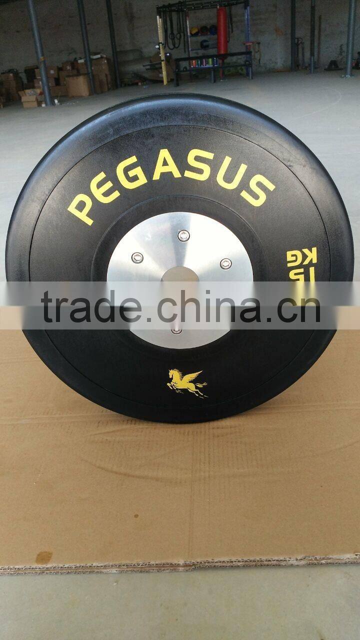 Crossfit 15kg yellow competition bumper plates