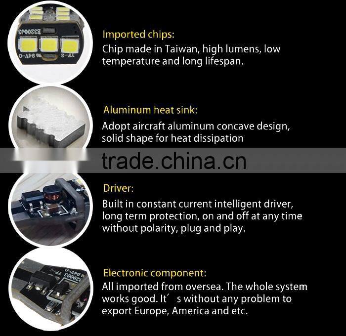 led t10 canbus 2835 15SMD led auto light