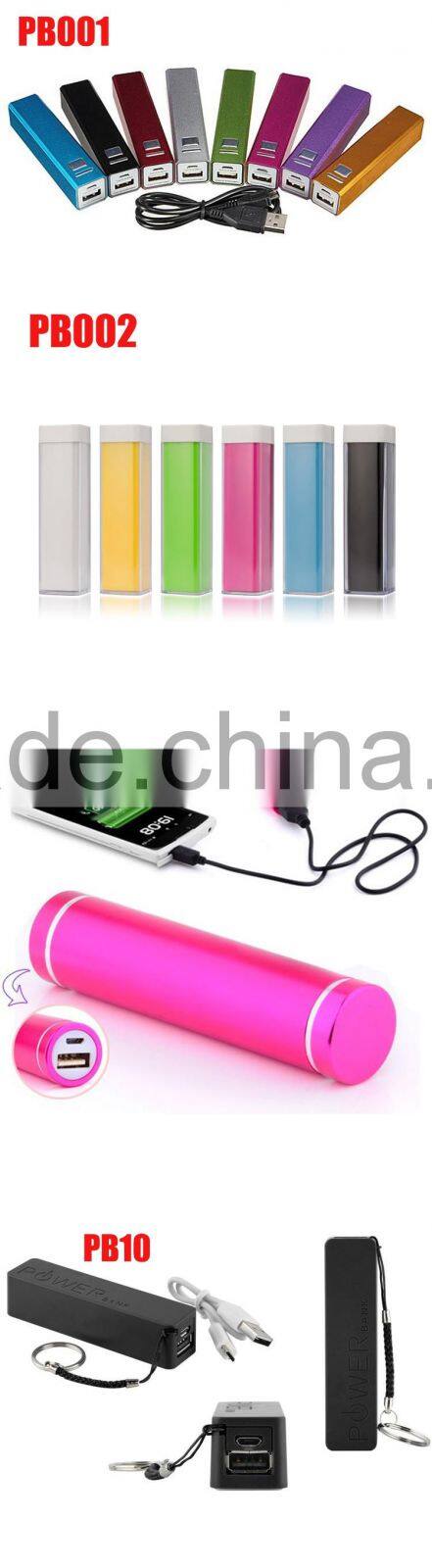 2016 Customize Logo Mini Premium Lipstick-Sized 3000mAh Portable Charger for Iphone 7